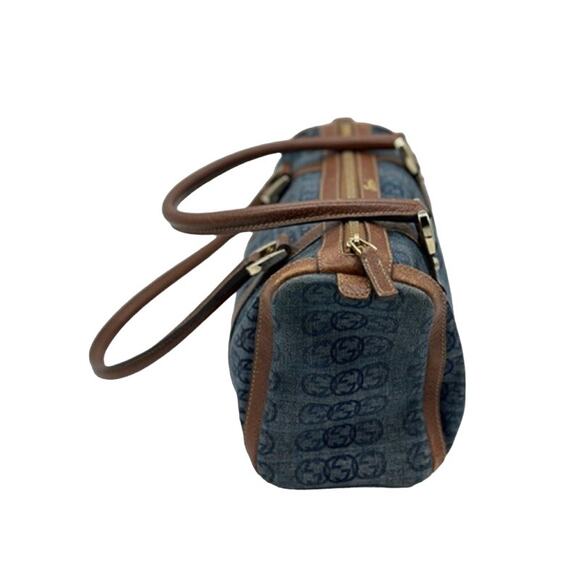 Vintage Gucci GG pattern Abby Boston Bag Denim*Awesome design! Snag HER! - Picture 6 of 15